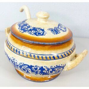 Gates Ware By Laurie Gates Soup Tureen w/ Lid ( 5" Deep-8" Diameter-9" Tall EUC